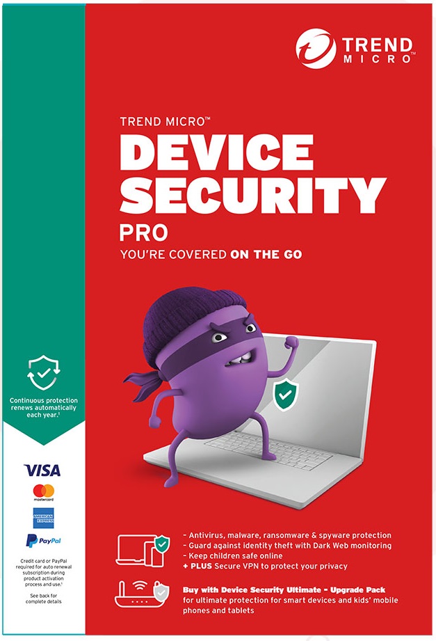 Trend Micro Device Security Pro 2 Years 4 Devices Key